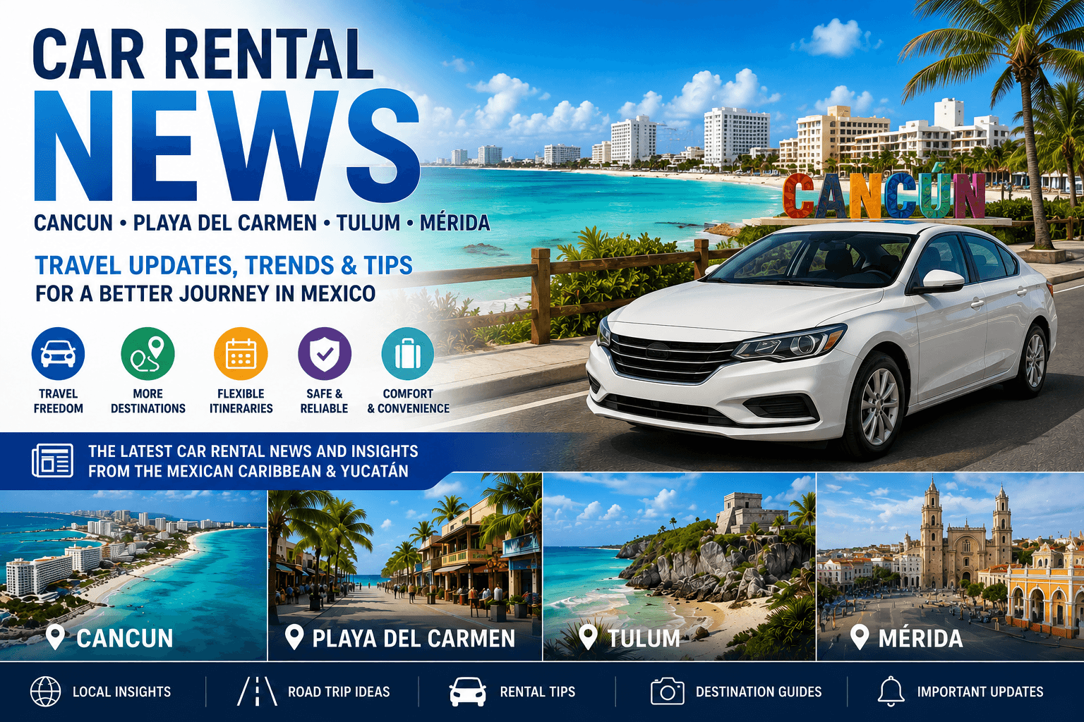 Car Rental News in Mexico: Travel Updates for Cancun, Playa del Carmen, Tulum & Mérida