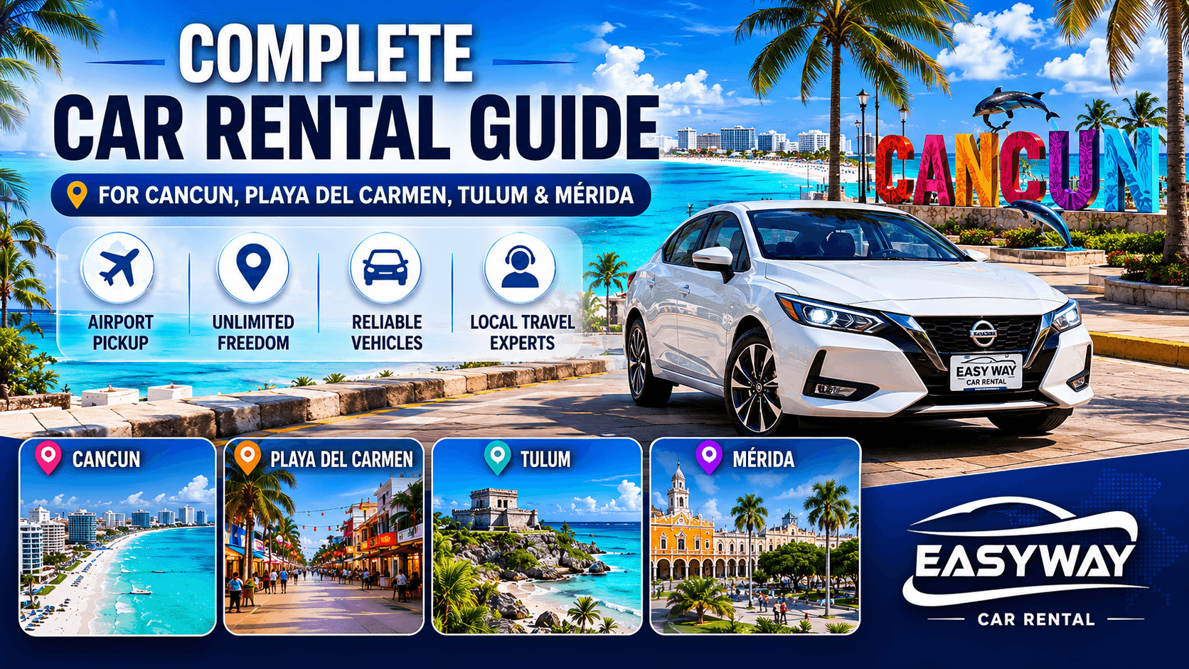 The Ultimate Car Rental Guide for Cancun, Playa del Carmen, Tulum & Mérida