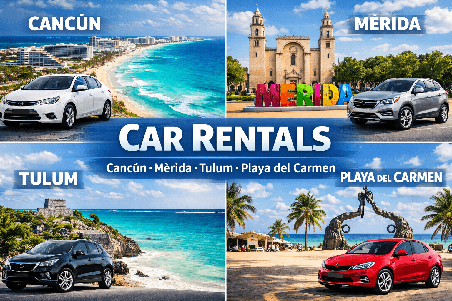Riviera Maya Car Rental Guide: Cancun, Playa del Carmen, Tulum and Mérida