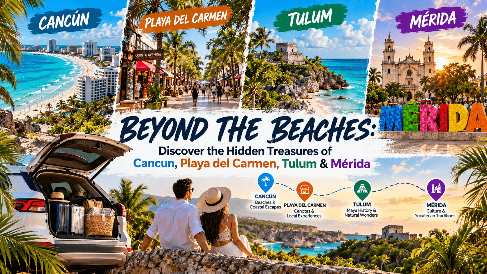 Beyond the Beaches: Discover the Hidden Treasures of Cancun, Playa del Carmen, Tulum & Mérida