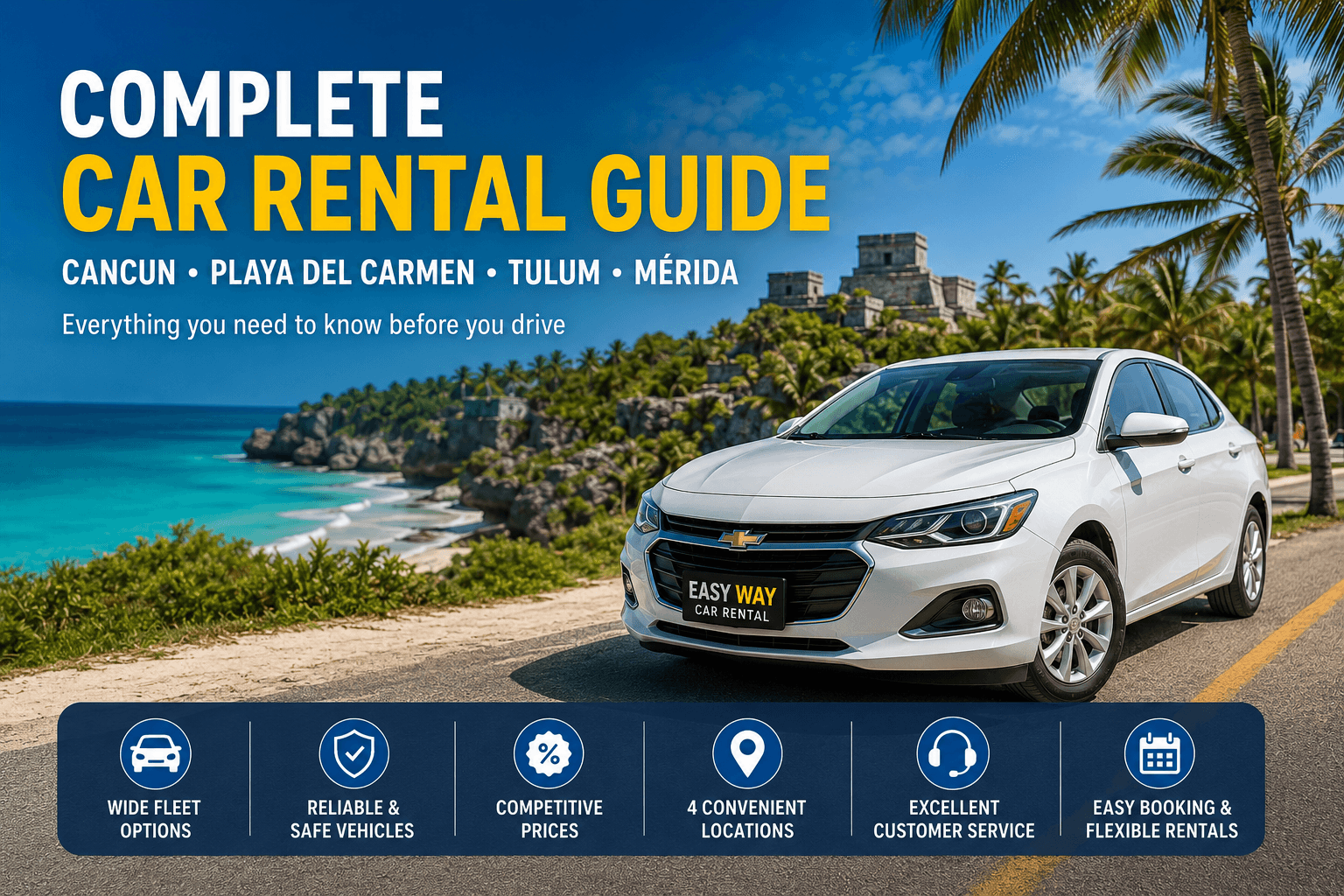 Explore the Mexican Caribbean with the Freedom of a Rental Car